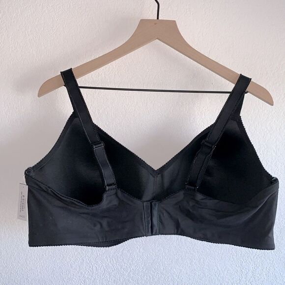NWT Adore Me Johanna Demi Smooth Contour Wireless Bra Jet Black Plus Sz 44DD - Picture 3 of 7